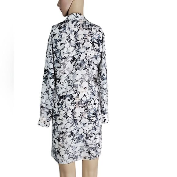 All saints Gray & Pink 100% Silk Wrap Dress - Picture 2 of 4